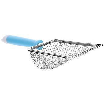 Metalen kattenbak voor een efficiënte kattenbakschep met