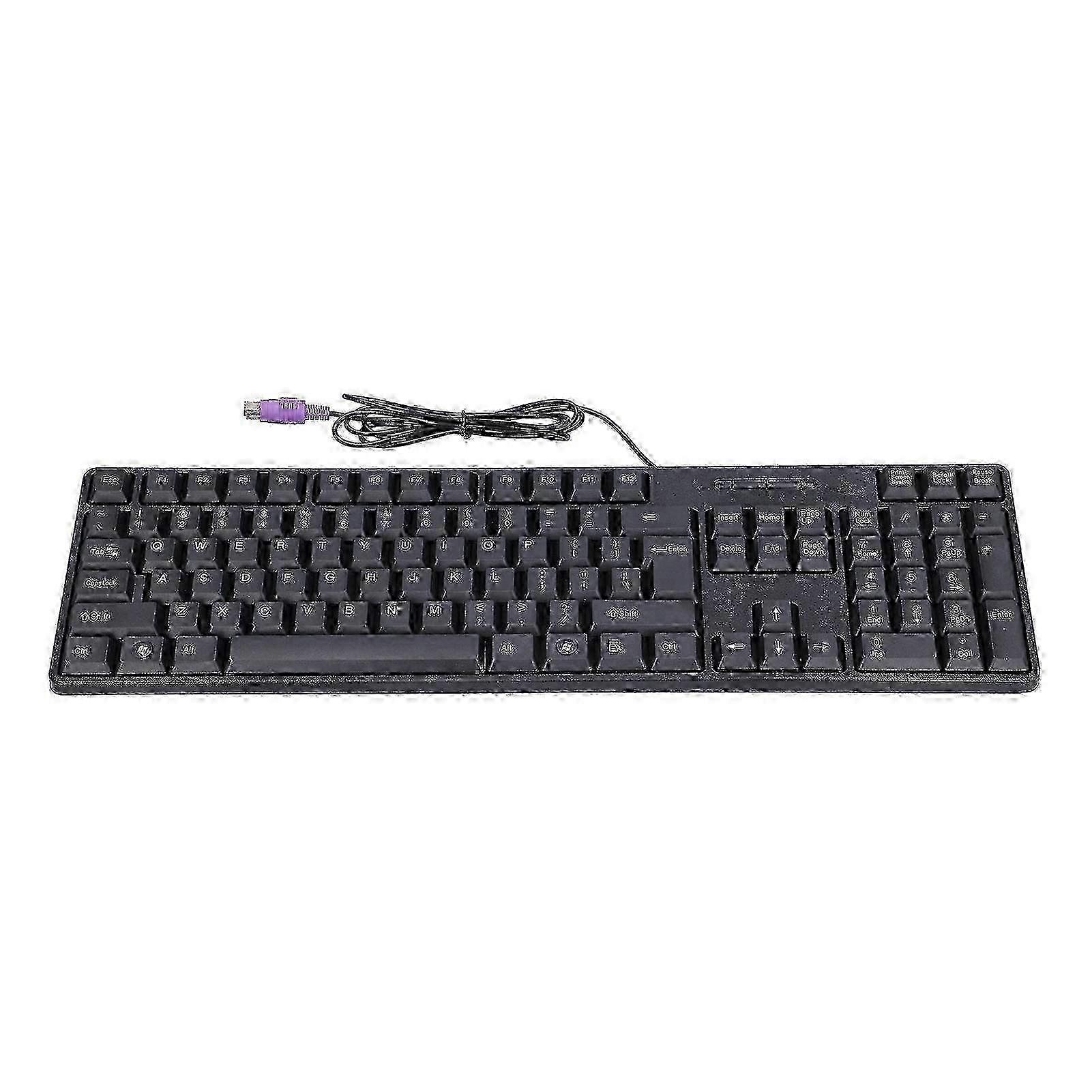Wired Mini Keyboard 104 Keys PS2 compatible with Desktop & Notebook Computer Office Accessories