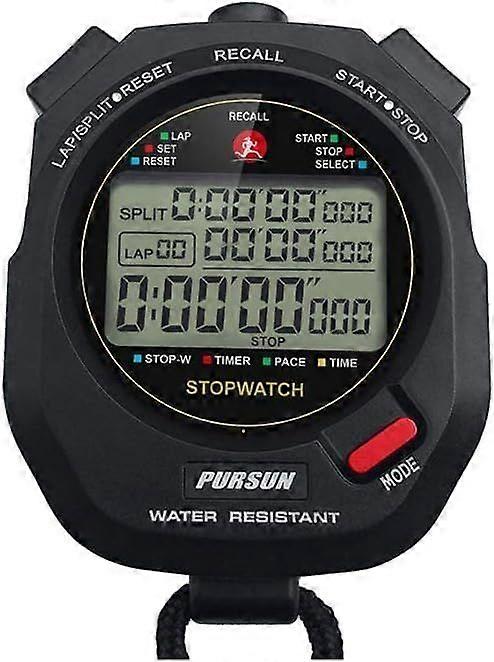Professional Timer Stopwatch, Digital Sports Stopwatch with Countdown Timer, 2 *