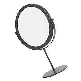 Black Desktop Makeup Mirror for Woman Home Use Round Shaped 1Piece