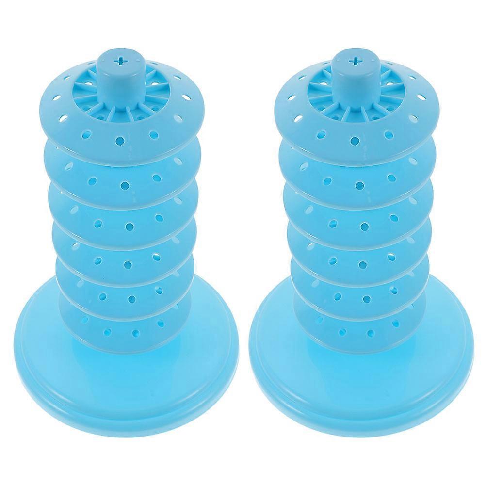 Cake Pops Stand Lollipop Holder for Display 2Pcs Durable Blue PP Rack