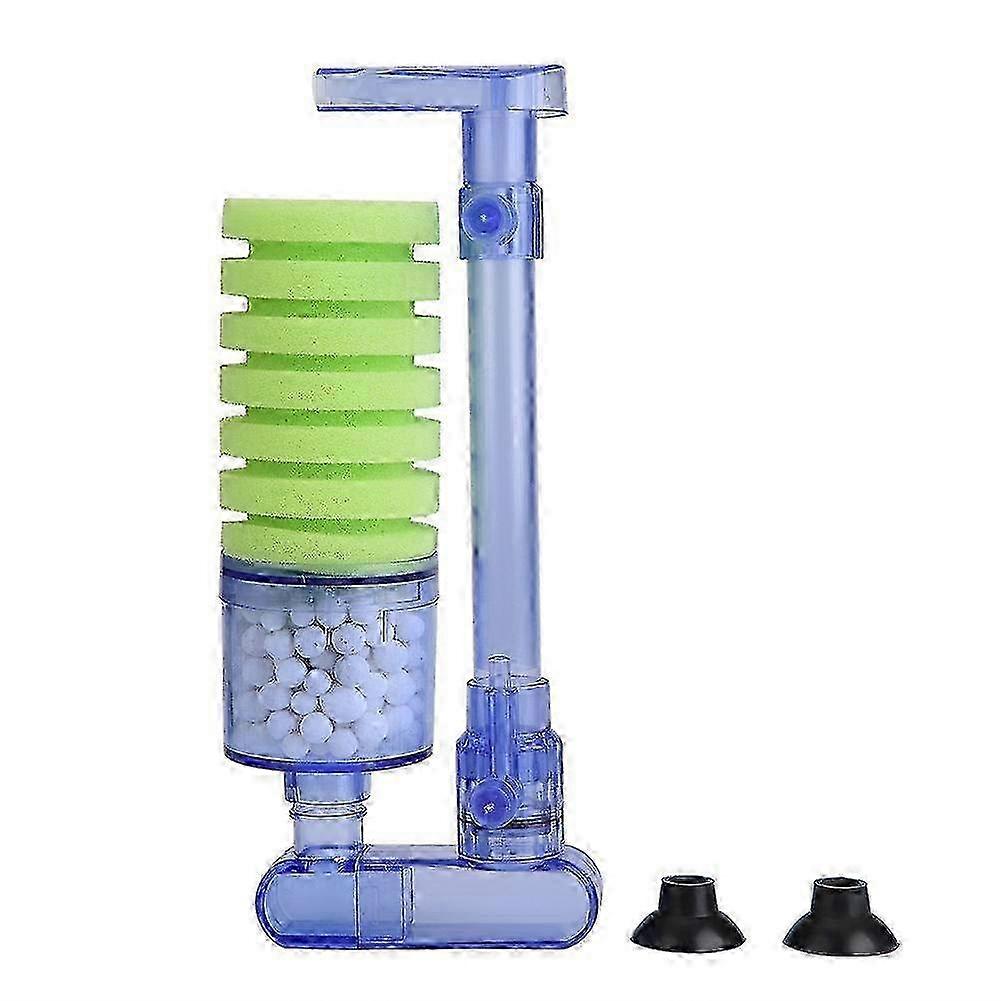 Biochemical filter for mini aquarium with air pump feature