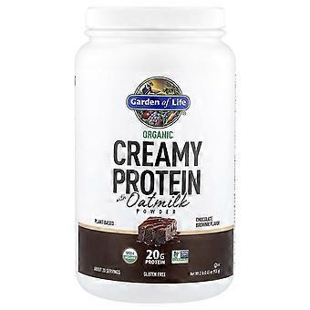 Garden of Life, Organic Creamy Protein with Oatmilk Powder, Chocolate Brownie, 2 lb 0.45 oz (920 g)