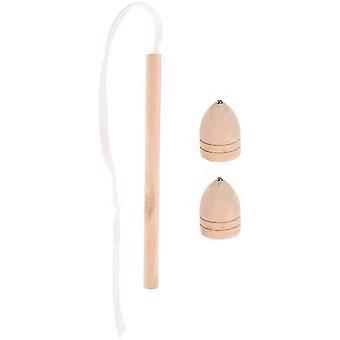 Z6 1 Set Wood Gyro Toy Chinese Traditional Gyroscopes Rotating Tops and Whip