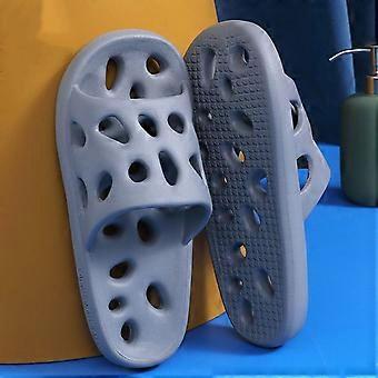 Bathroom Slippers Nonslip Summer Indoor Super Soft Hollow Leaking Quickdrying Word Slippers