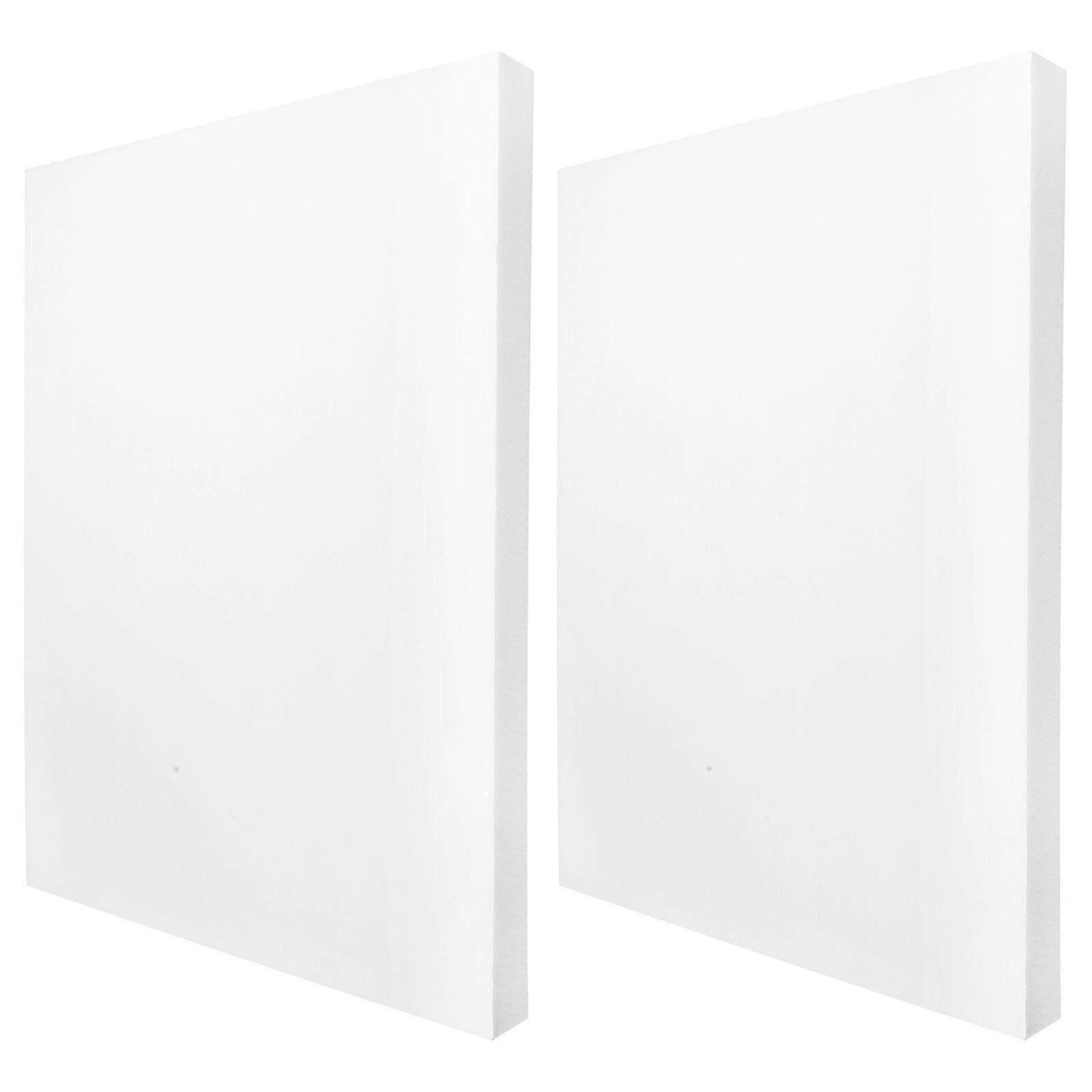 High Density Foam Sheets PU Foam Padding for Packing 2Pcs White Material