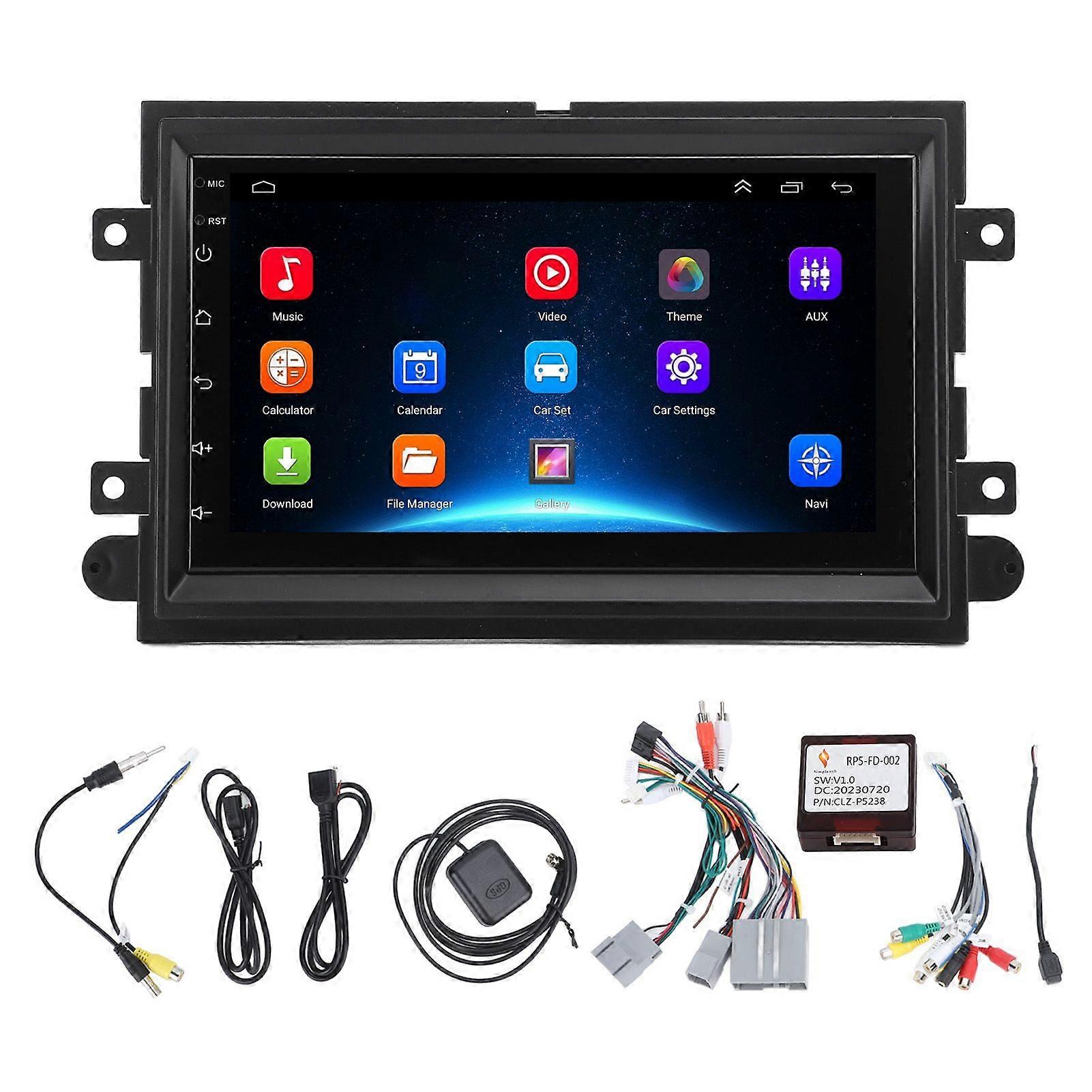 7 Inch Touch Screen Car Stereo, Android 12, GPS Navigation, Bluetooth, WiFi, Phone Mirror Link, Split Screen, Reversing Camera