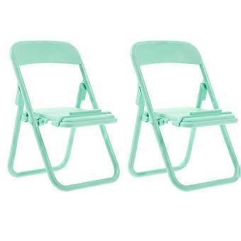 Mini Folding Chair Model Decorative Doll House Furniture for 8Pcs