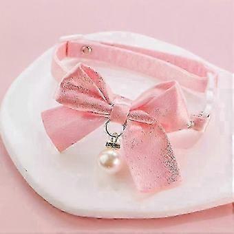 Z6 Bowknot Decor -lemmikkikaulapanta, söpö keinotekoinen helmikaulapanta, lemmikkien kaulatarvikkeet pienille ja keskikokoisille koirille ja kissoille, uusi tulokas