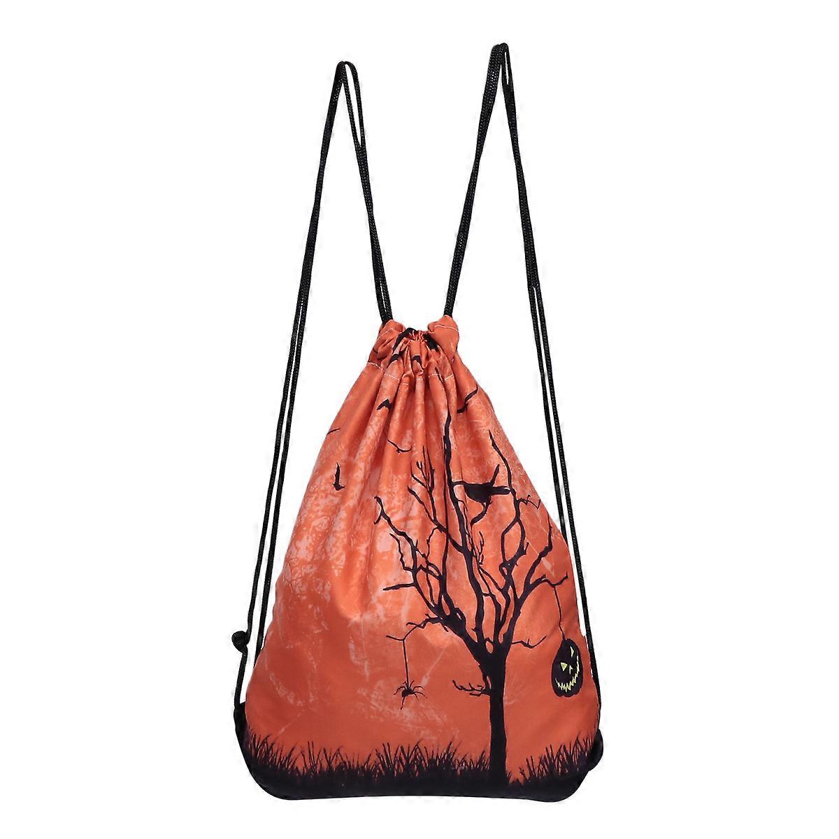 Halloween Backpack for Storage Use Drawstring Bag 3Pcs Assorted Colors