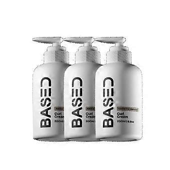 3pcs Based on Sea Salt Spray & Santal Sandalwood Curl Cream For Natural Light Hold