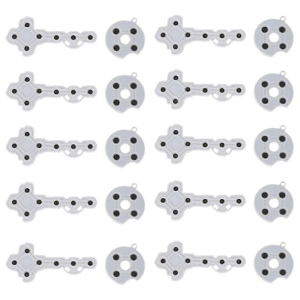 10 PCS Conductive Rubber Contact Pad Button compatible with Xbox 360 Game Handle Game Controller