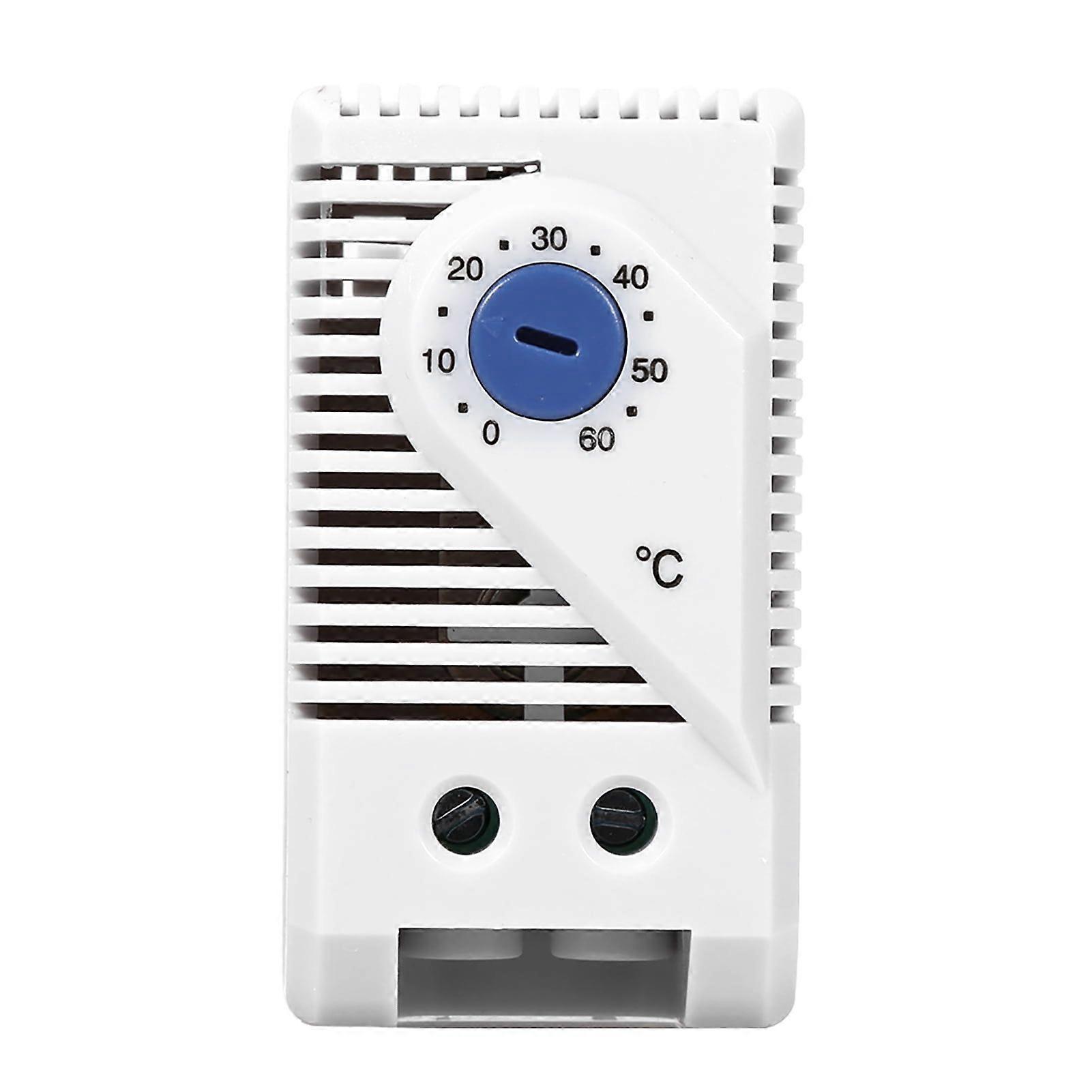 1Pc 0-60 Adjustable Electric Mechanical Thermostat Temperature Controller Switch (Blue Button)
