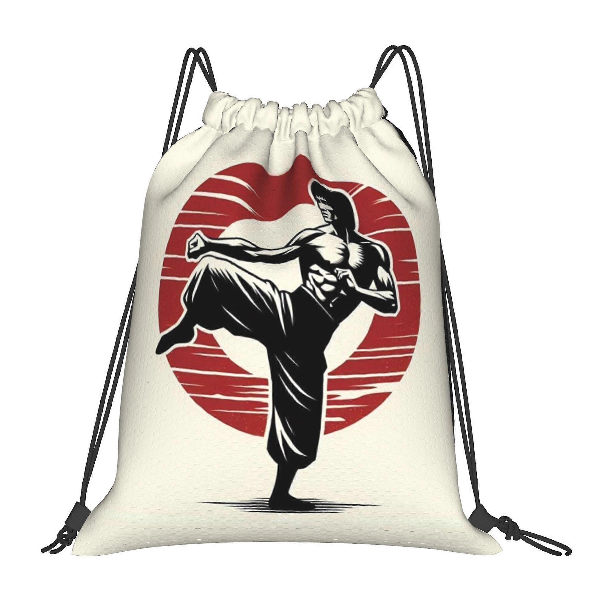 Kungfu Drawstring Bags-Cqazw