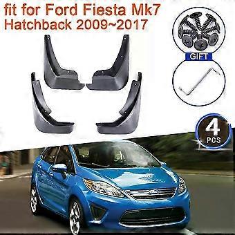 Høj kvalitet kompatibel med Fiesta 7 Mk7 Hatchback 2009~2017 Skærme, stænklapper, skærme, skærme, forhjul, baghjul, skærme, bilstylingtilbehør