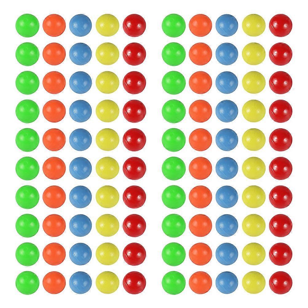 100pcs Colored Plastic Balls Counting Balls for Probability Learning (5 Colors)