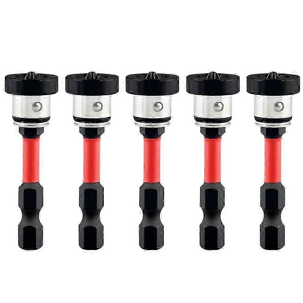 5pcs Positioning Screwdriver Bits Drywall Screw Bits 50mm Magnetic Positioning Screwdriver Bits for Plasterboards