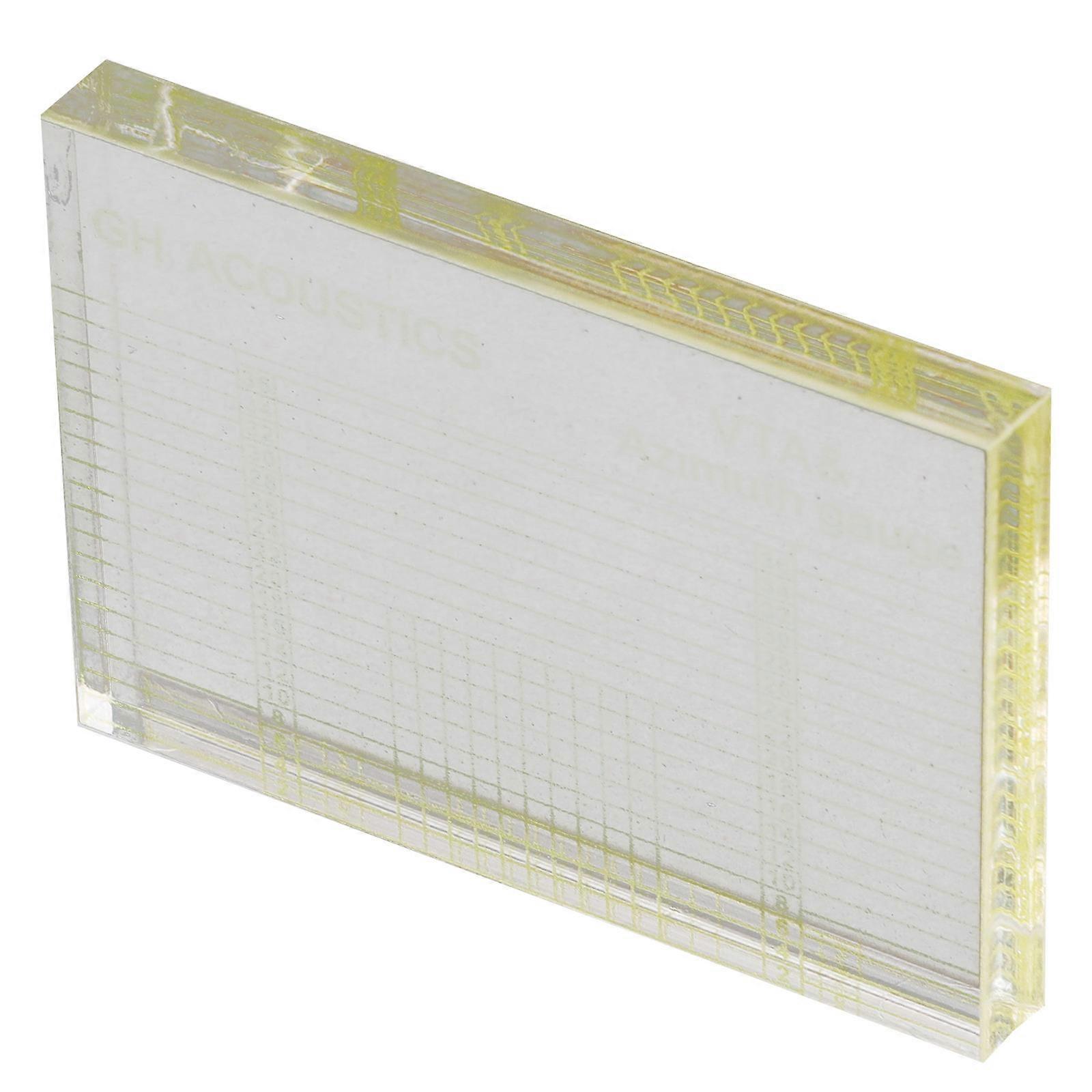 Record Player Azimuth Ruler for Calibration White Acrylic Tool