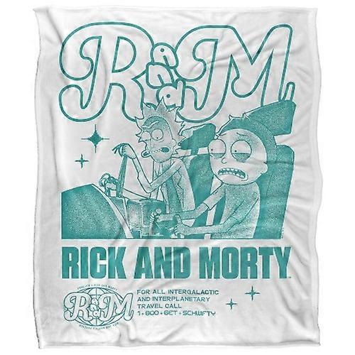 Rick And Morty Mono Soft Touch Blanket