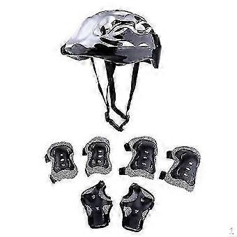 7pcs Adjustable Helmet & Pads Set for Skateboarding, Cycling, Roller Skating