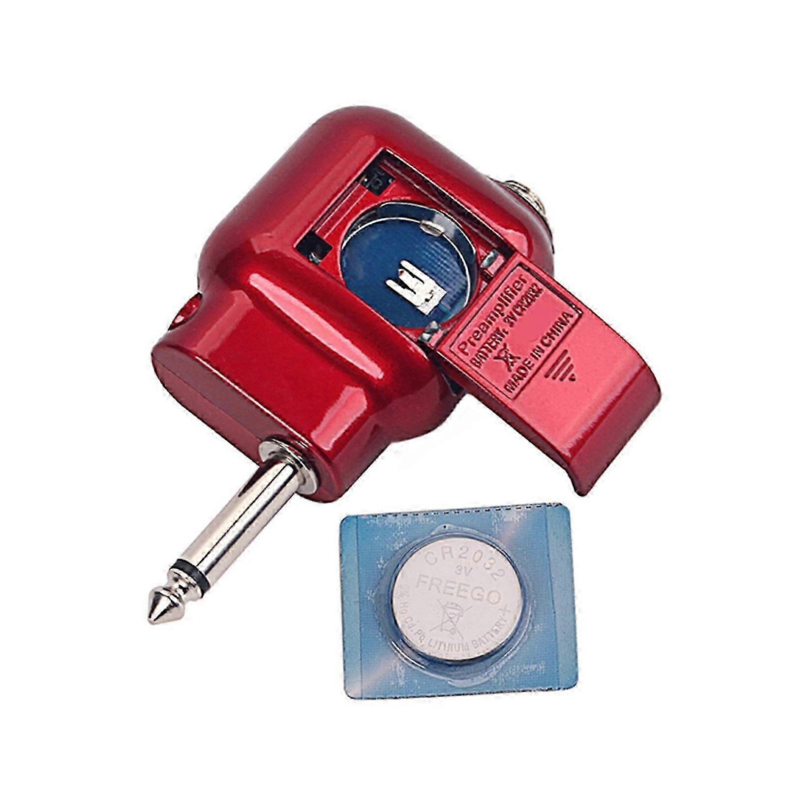 Compact Size Acoustic Guitar Preamplifier Replacement Guitars Pickup EQ Equalizer Preamplifier 6.35mm Plug Enduring