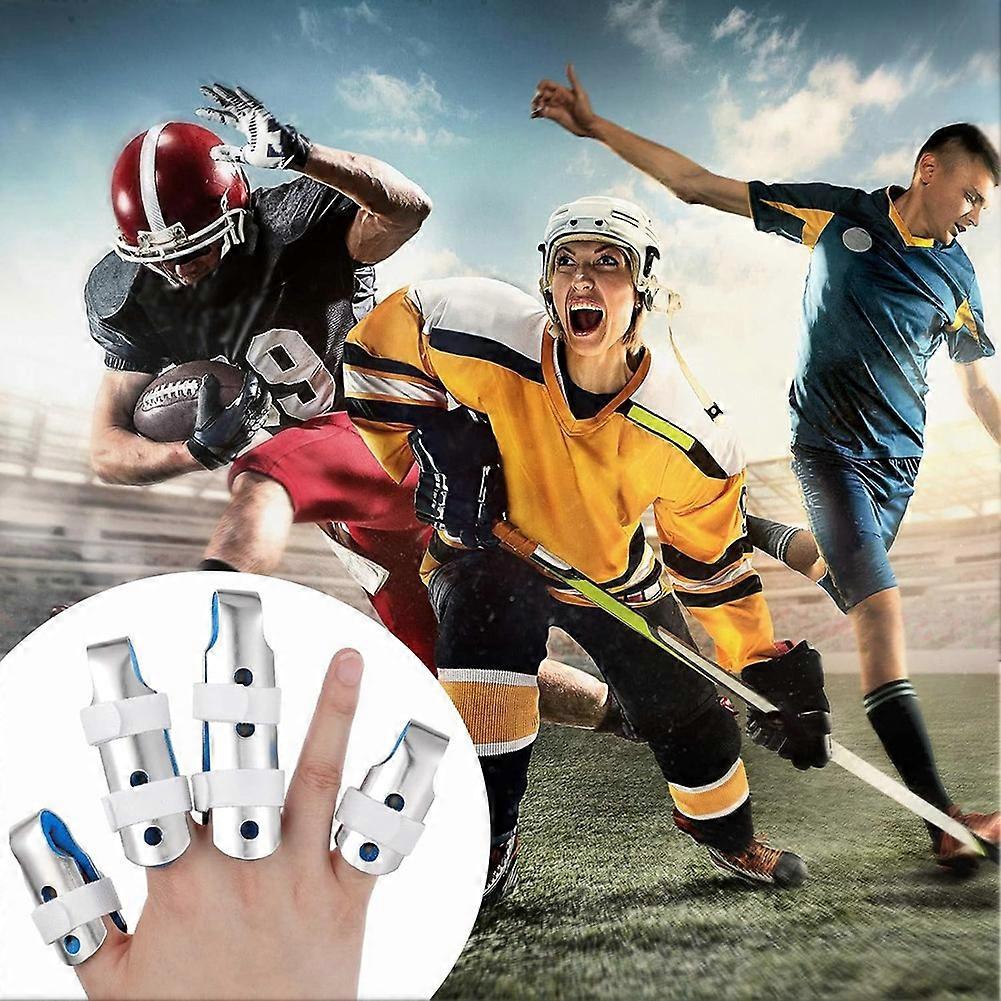 Finger Splints Metal Padded Support with Foam, for Pointer Thumb Injuries Mallet Support, 3 Sizes Adjustable