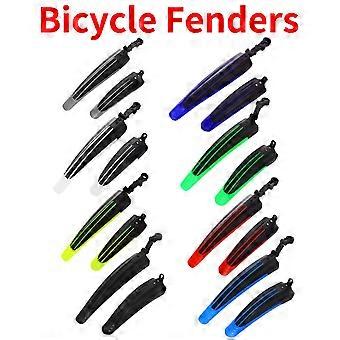 2pcs Bicycle Fenders Splash Fender Guard Set Mountain Bike Rear Front Mudguard Cycling Riding Accessories for 20/22/24/26 inch