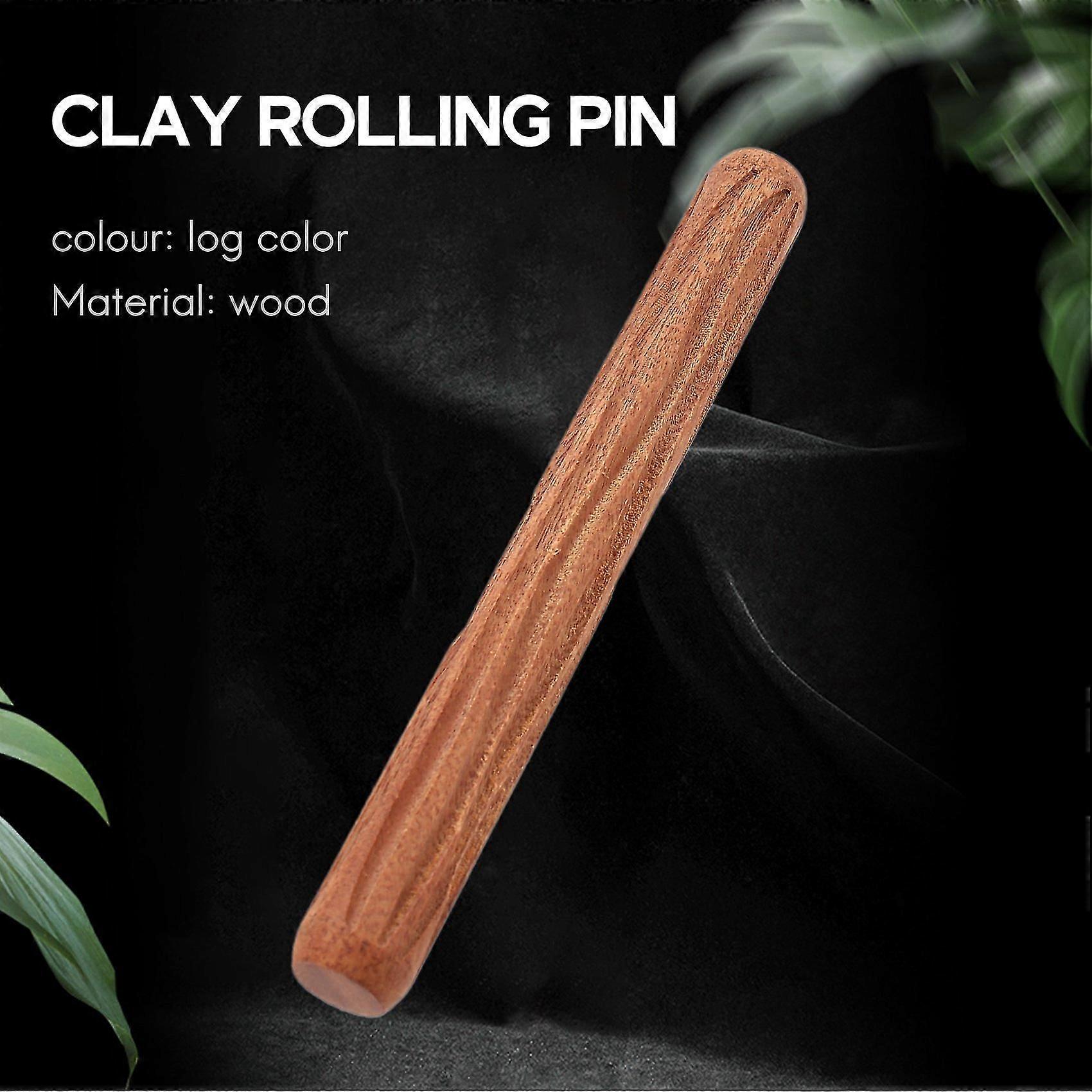 2pcs Clay Modeling Pattern Rollers, Cobblestone Wood Grain Pattern Clay Rolling Pin Textured Hand R