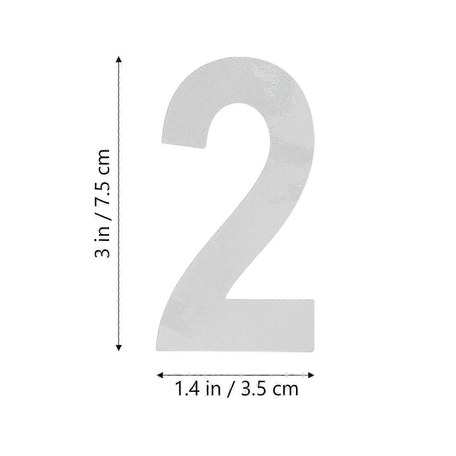 Reflective Mailbox Numbers for Outside White 15Sets Decals