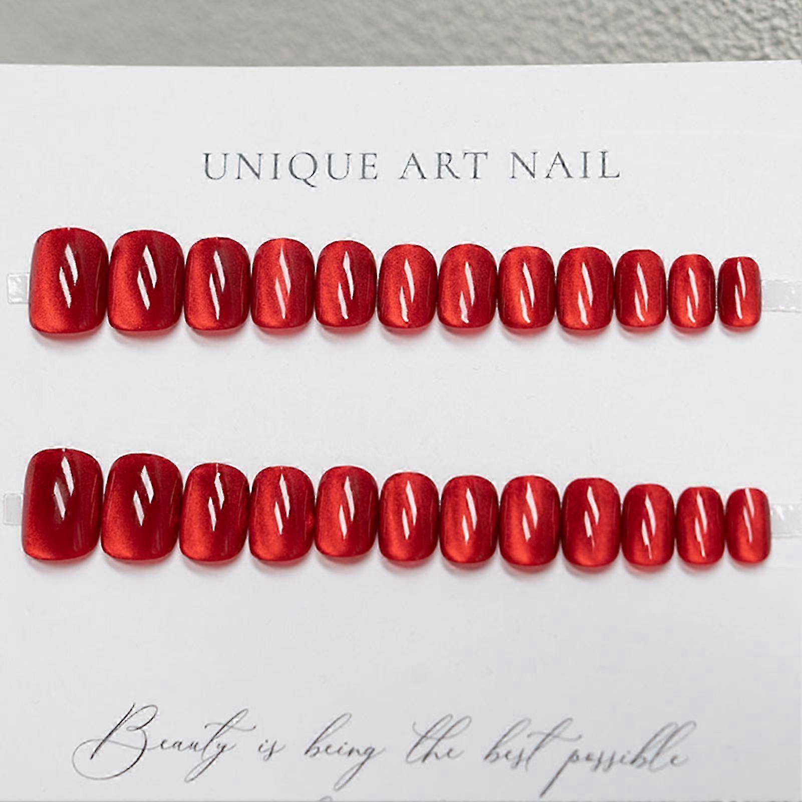 Resin Gloss False Nails Reusable Set