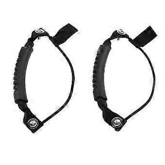 Pair Black Kayak/Canoe Carry Handles with Bungee Cord