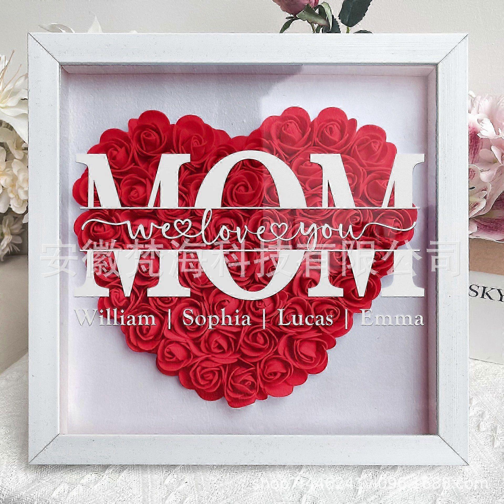 Eternal Rose Plaque With Engraved Message