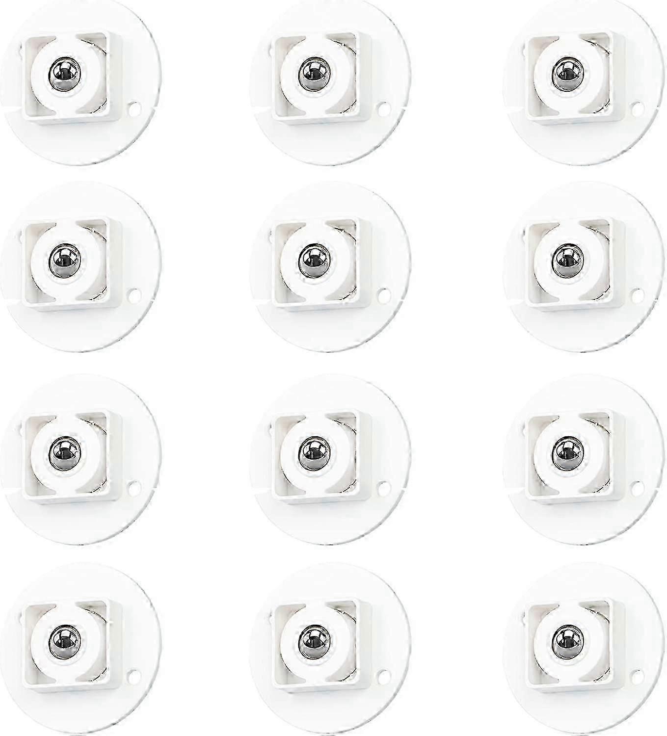 12Pcs Self Adhesive Transfer Casters,360Rotation Caster