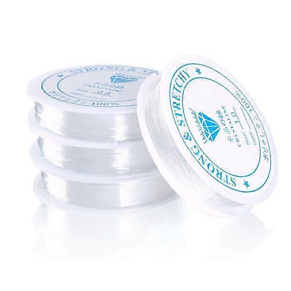2-pack Transparent elastic thread for jewelry making