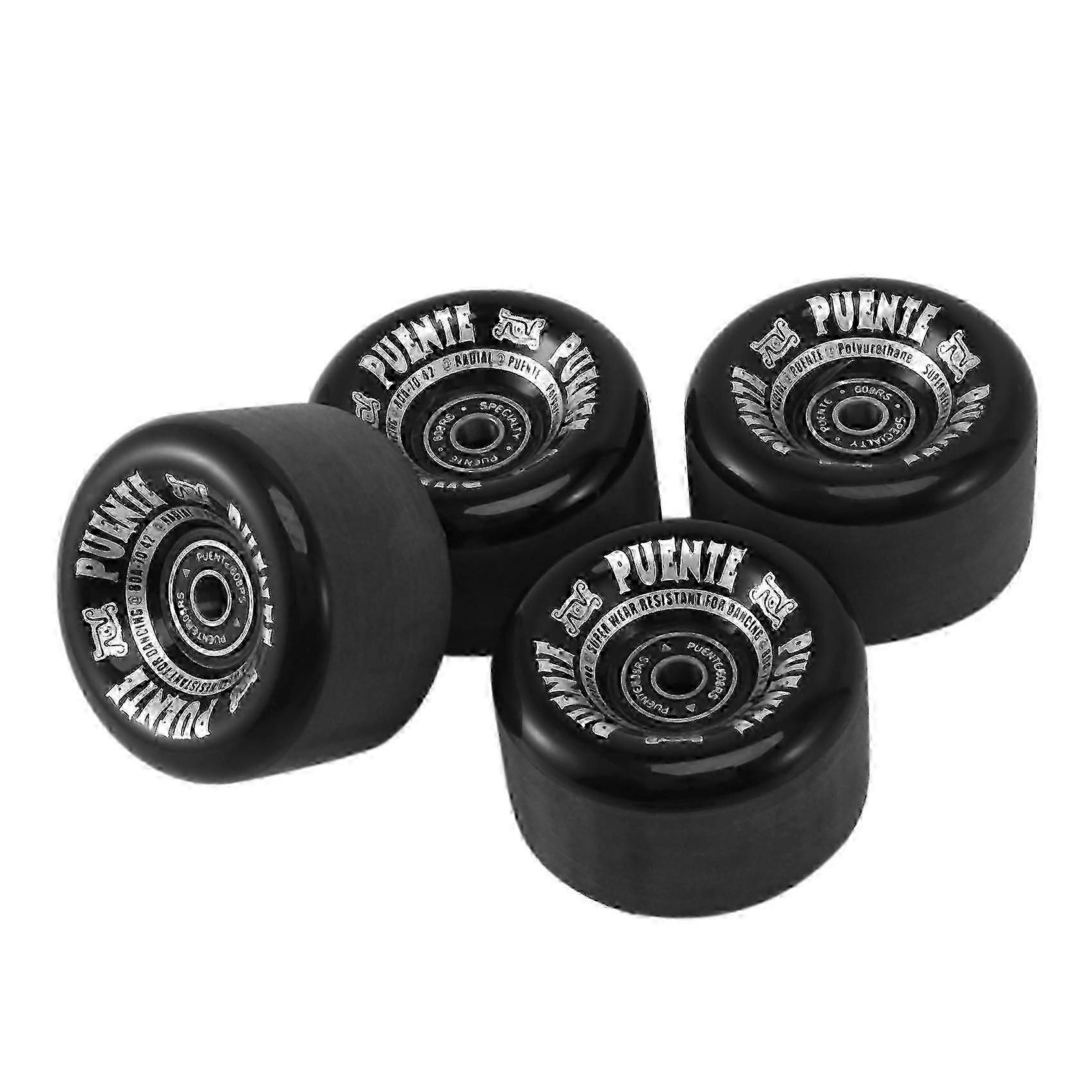Jogo de 4 rodas de skate PUENTE, 70x42mm, 7 polegadas, para skate, longboard e drift.