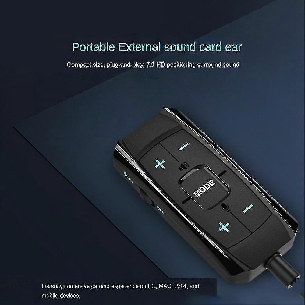 7.1 Surround USB Audio Adapter for Gamers