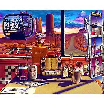 Jigsaw Puzzle for Adults and Family Love Diner Retro Diner UE2382