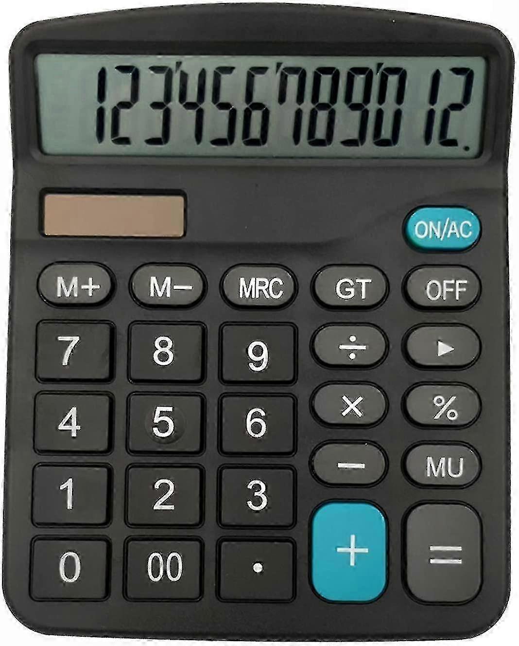 Scientific Calculator, 12-Digit, Solar Powered