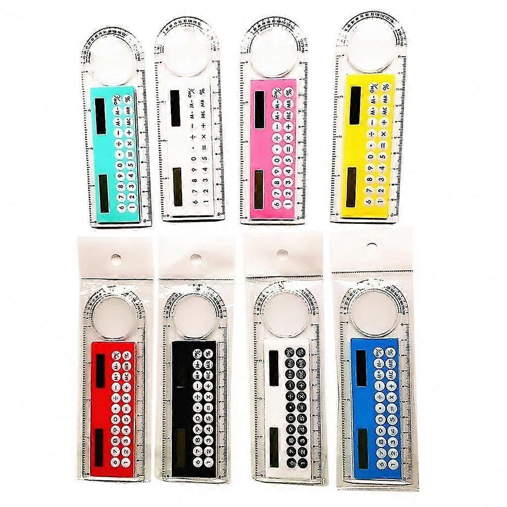 Combined Measuring and Calculating Function: Multi-Function Rulers with Calculators, Black