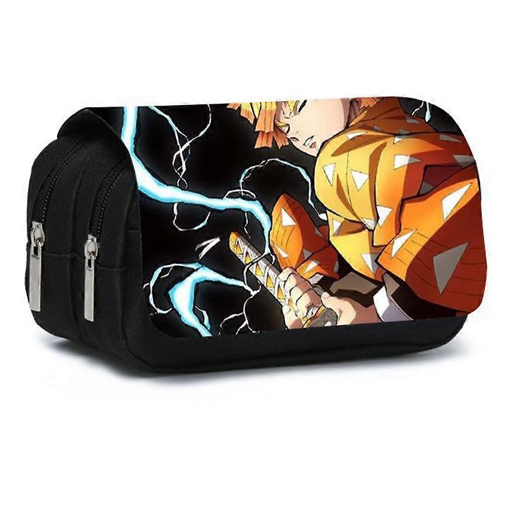 Durable Double Zipper Canvas Stationery Bag