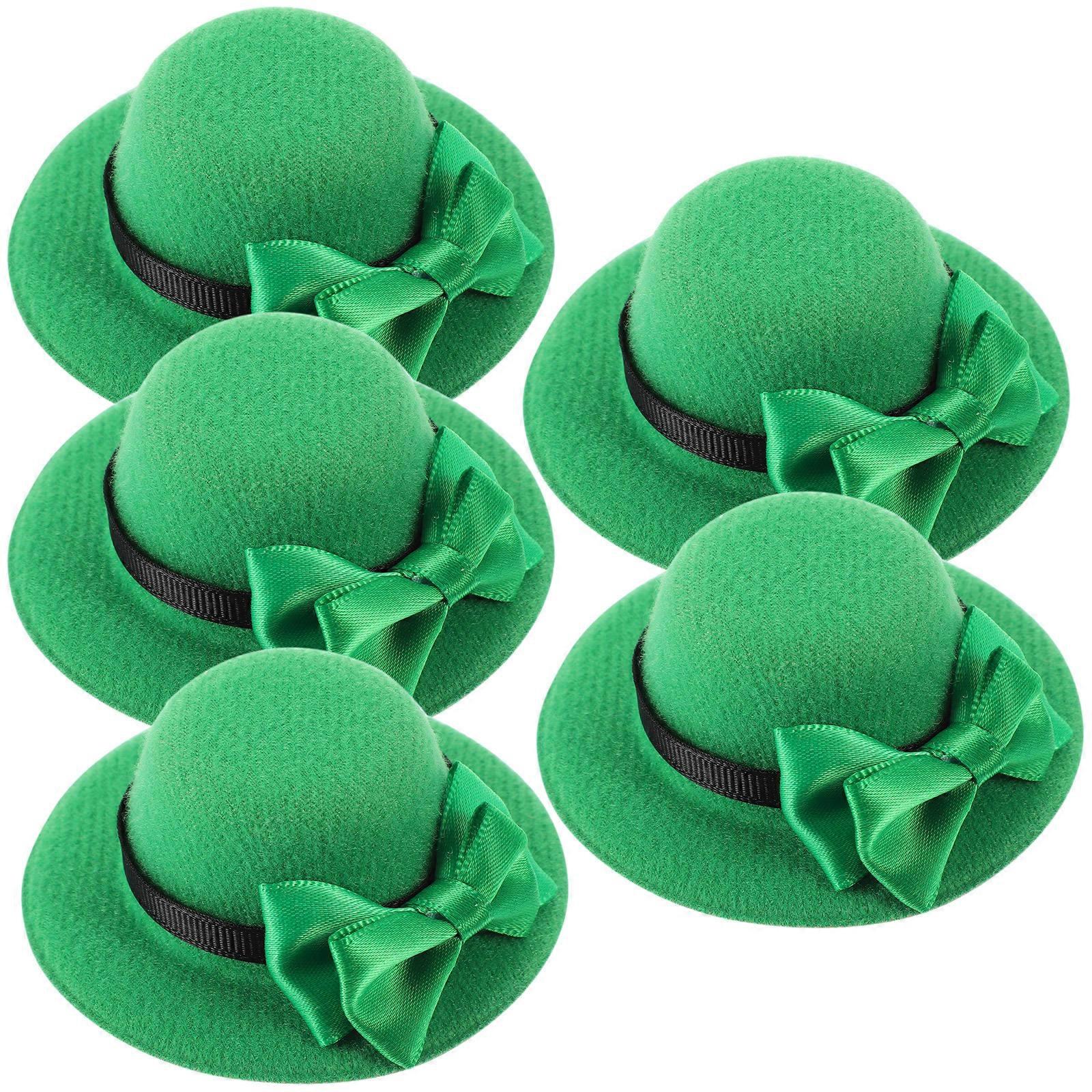 5Pcs Bottle Hat Decorations for Party Use Patrick's Day Caps