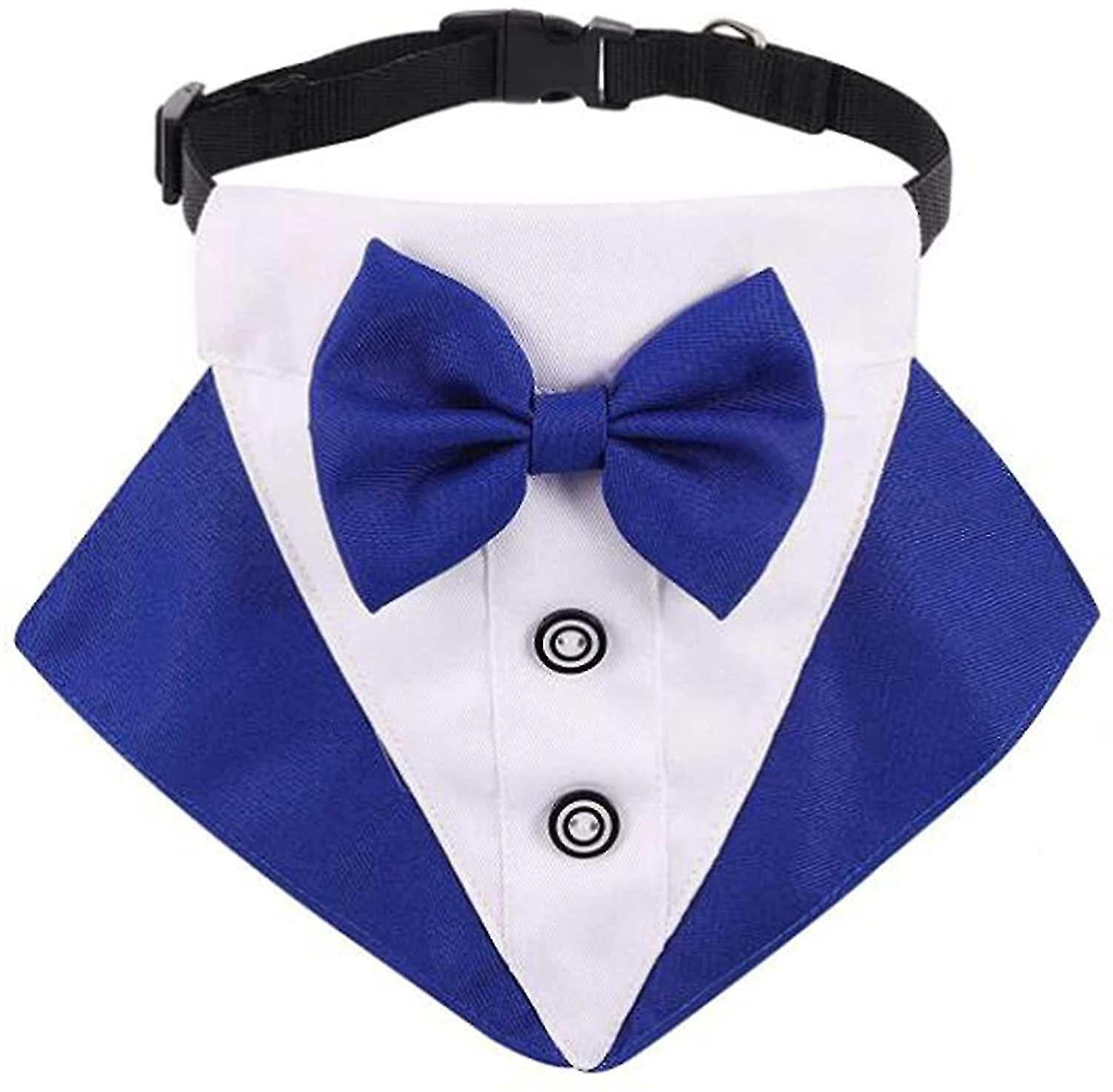Επίσημο σκυλί σμόκιν Bandana σκύλος γάμος bandana σκύλος κολάρο με παπιγιόν ρυθμιζόμενο μικρό