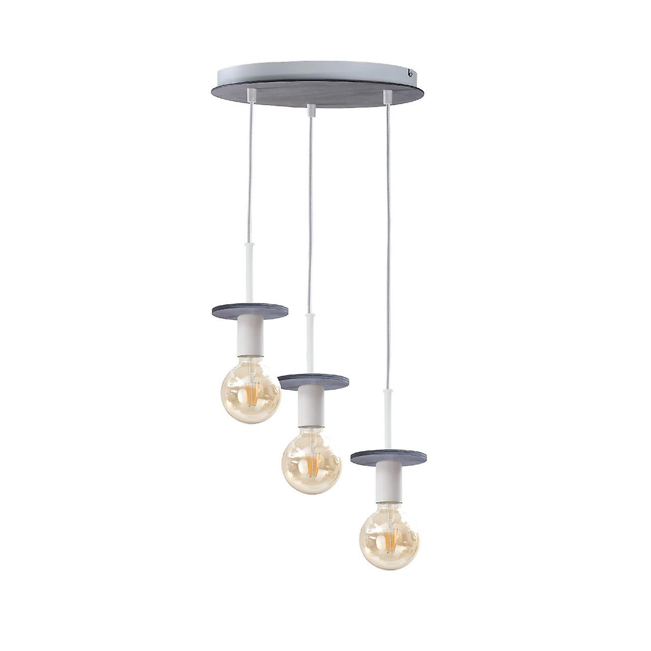 Keter Saturn Cluster Pendant Ceiling Light Grey, 30cm, 3x E27