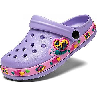 Veeki Kids  Cute Cartoon Boys Girls Garden Clogs Toddlers Non-slip Breathable Slides Sandals Children Lightweight Slip-on Beach Pool Shower Slippers--