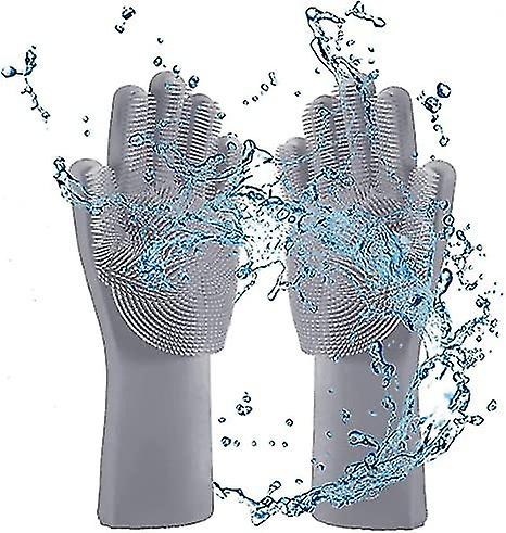 Silicone Gloves, Reusable,gray