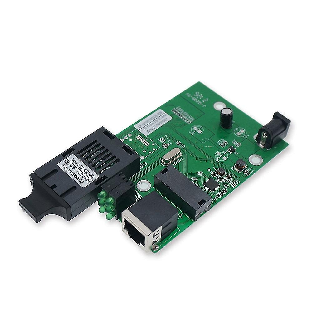 1000M 20km Sc Single Mode Dual Fiber Gigabit Optical Media Converter Pcba Board 1310nm Fast Ethernet Gigabit Fiber Optic Switch