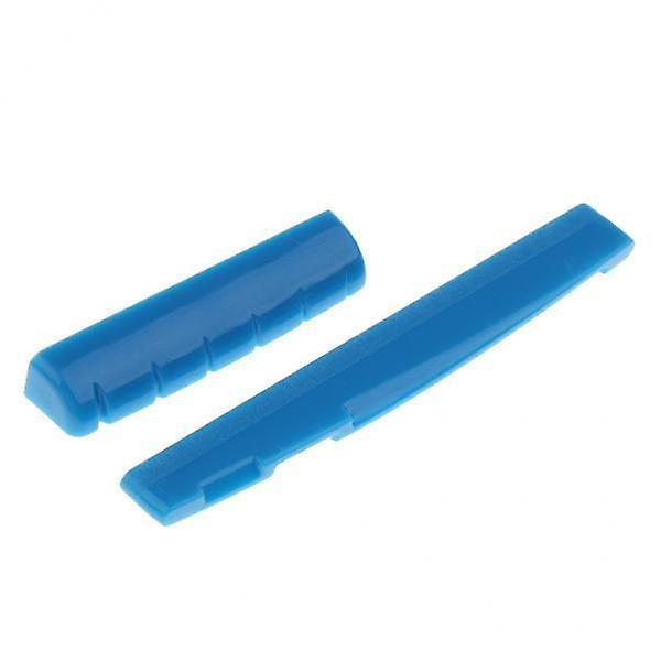 4x 2pcs Guitar Uke Saddle Nut Guitar Replacement Parts Accessory Blue