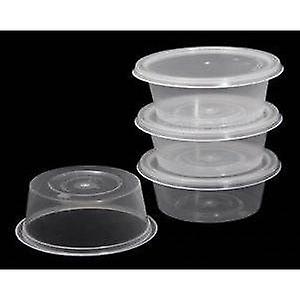 500Ml | 50pcs Take Away Containers Takeaway Food Plastic Lids Bulk