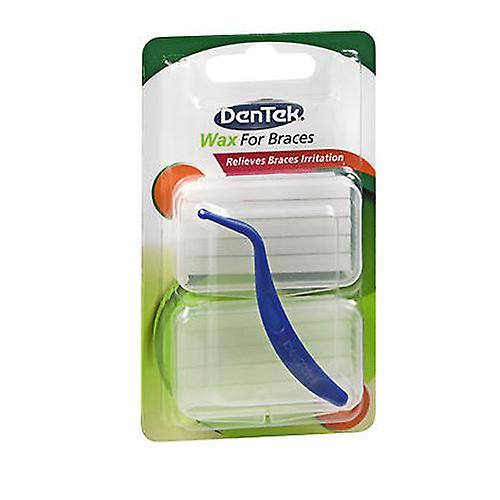 Dentek Wax For Braces, Twin, Mint 1 each (Pack of 1)
