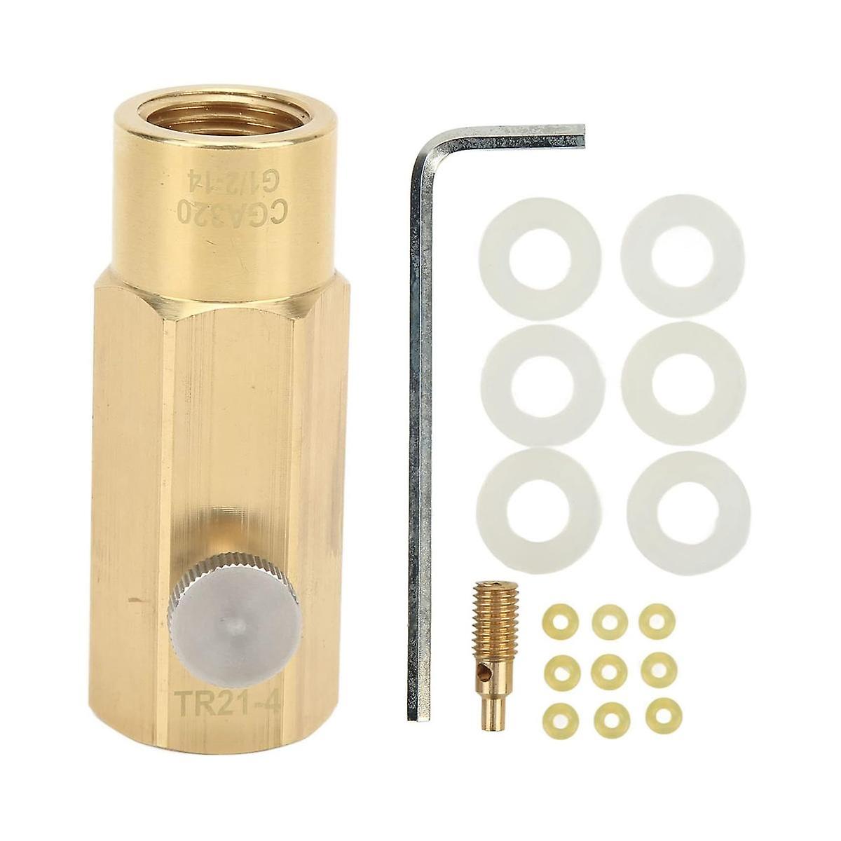 CO2 Refill Adapter, CO2 Cylinder Refill Adapter Brass Low Temperature Available Fill Container Adap